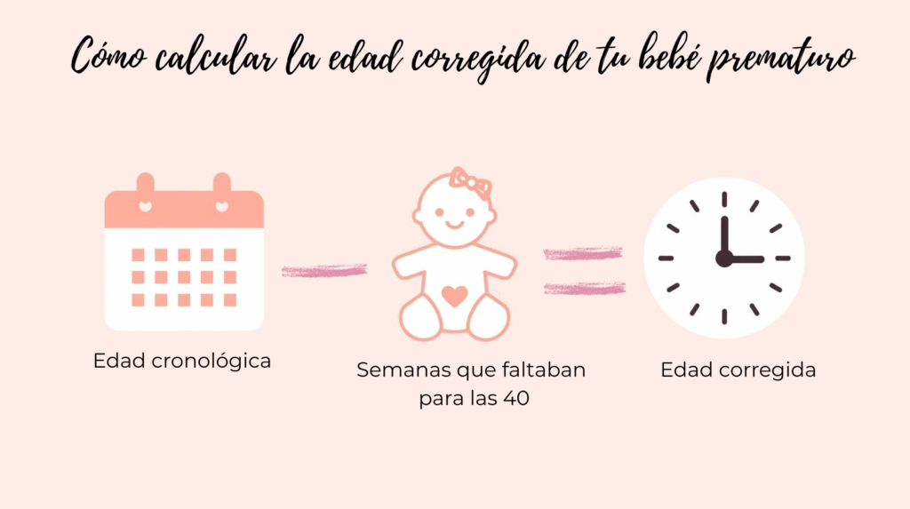 Tabla para calcular la edad corregida en bebés nacidos antes de término