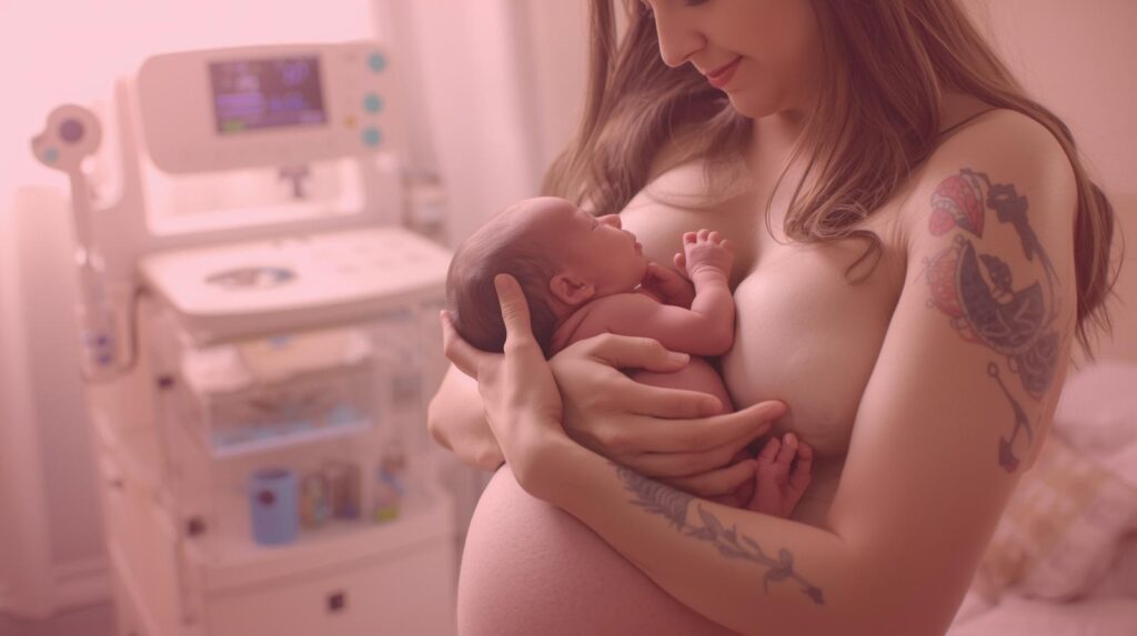 Bebé prematuro recibiendo cuidados en los primeros días de vida